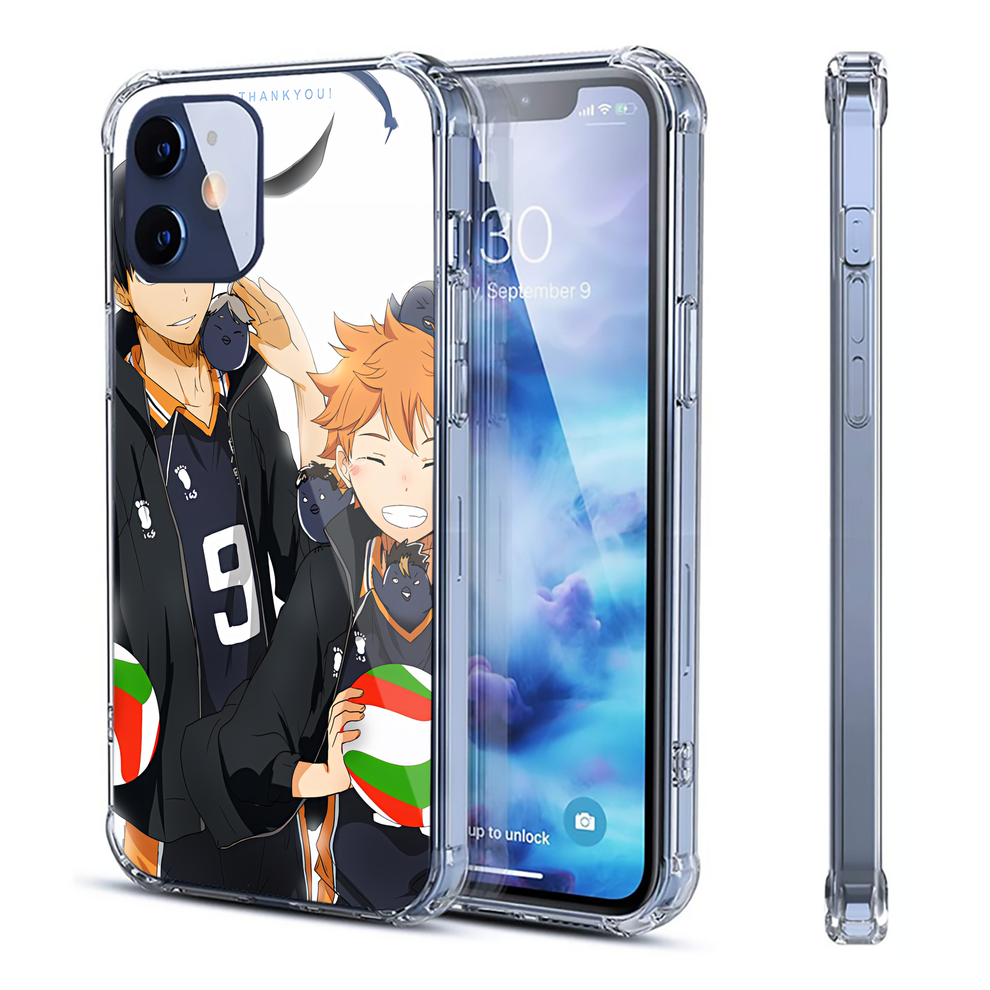 （画像用） ハイキュー!! Haikyu!! 【iPhone 12シリーズ対応】透明スマホケース（クリアソフトケース）